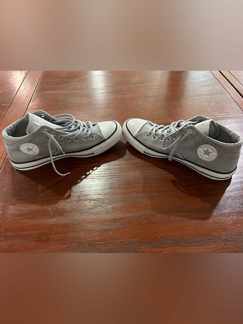 Converse Gray Mesh High-Top Sneakers men’s 10 - Picture 4 of 10